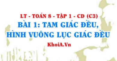 Cách nhận biết tam giác đều, hình vuông, lục giác đều, công thức tính chu vi, diện tích hình vuông? Toán 6 bài 1 c3cd1